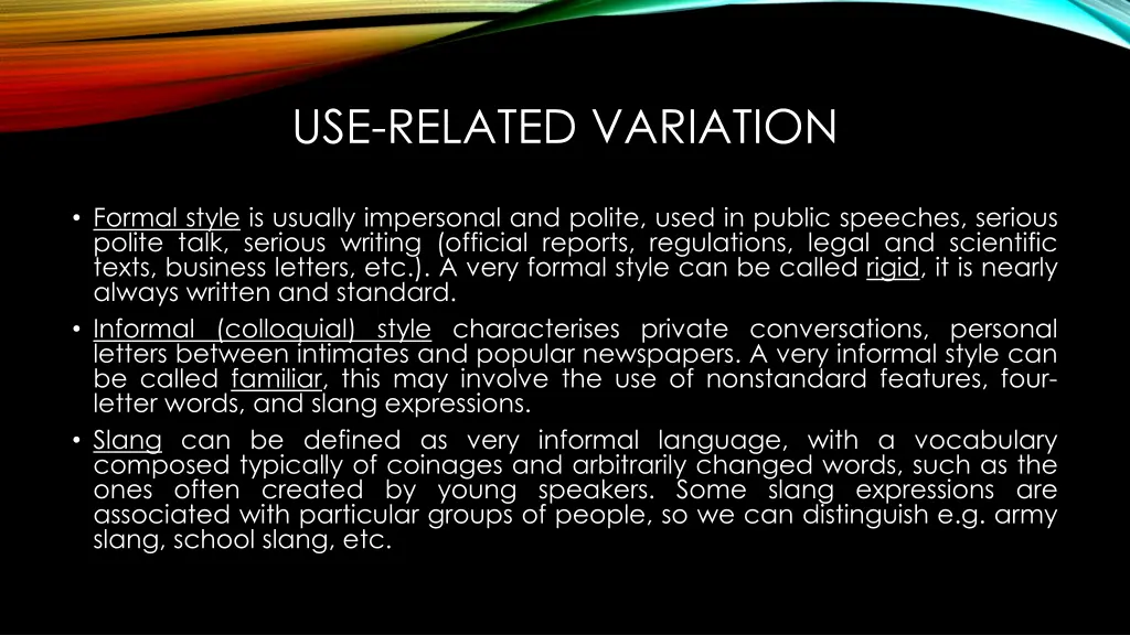 use related variation 1