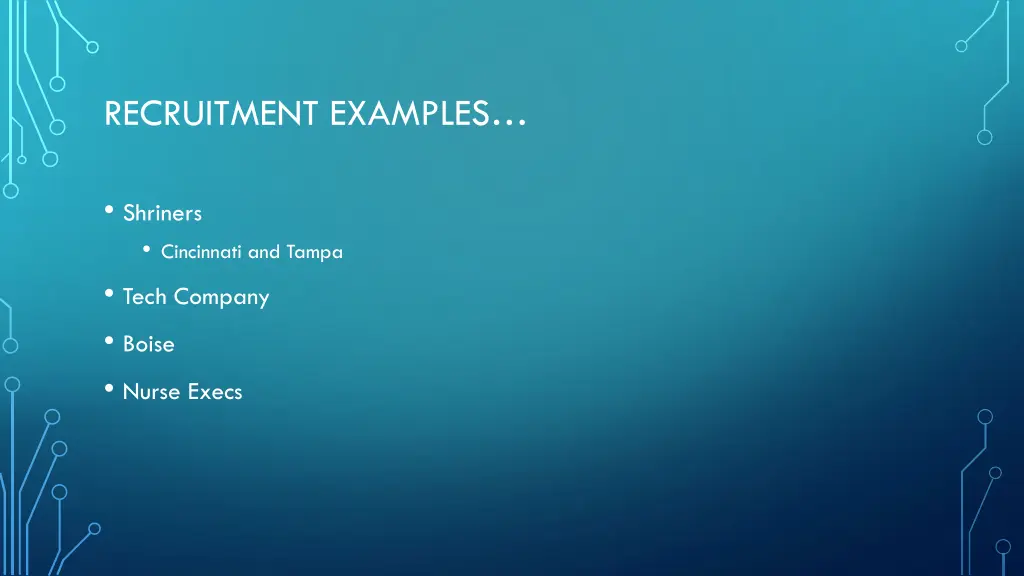 recruitment examples