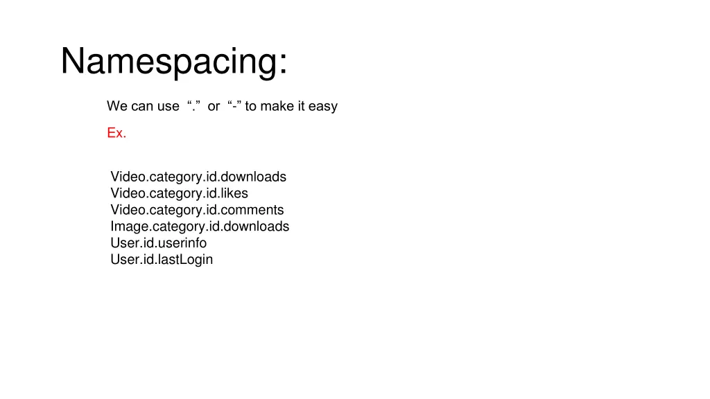 namespacing