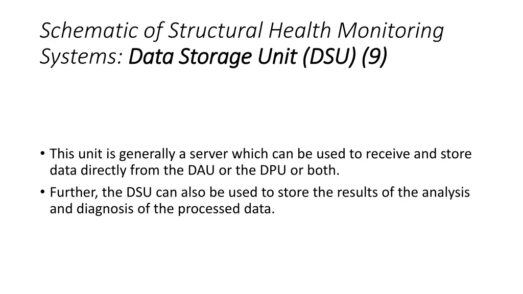 schematic of structural health monitoring systems 8