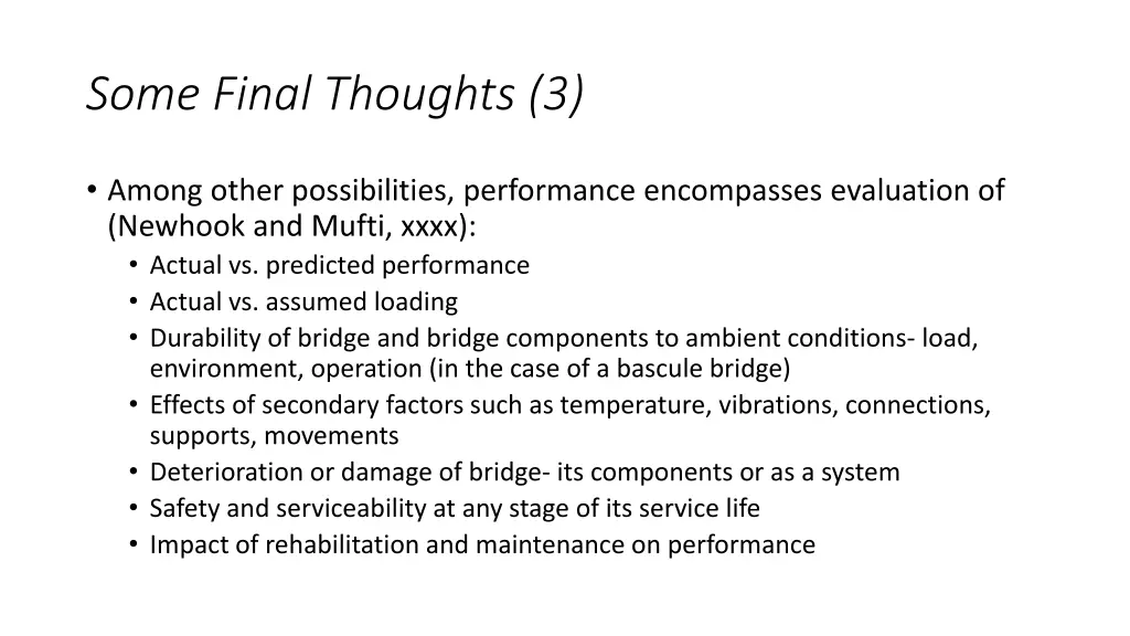 some final thoughts 3