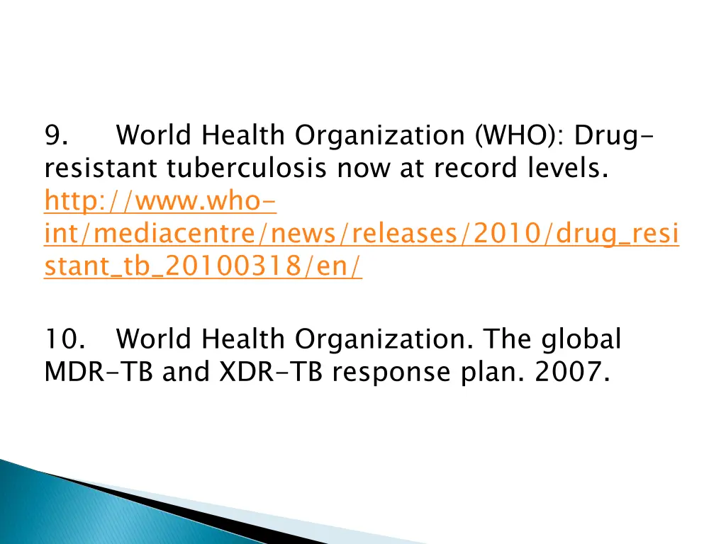 9 resistant tuberculosis now at record levels