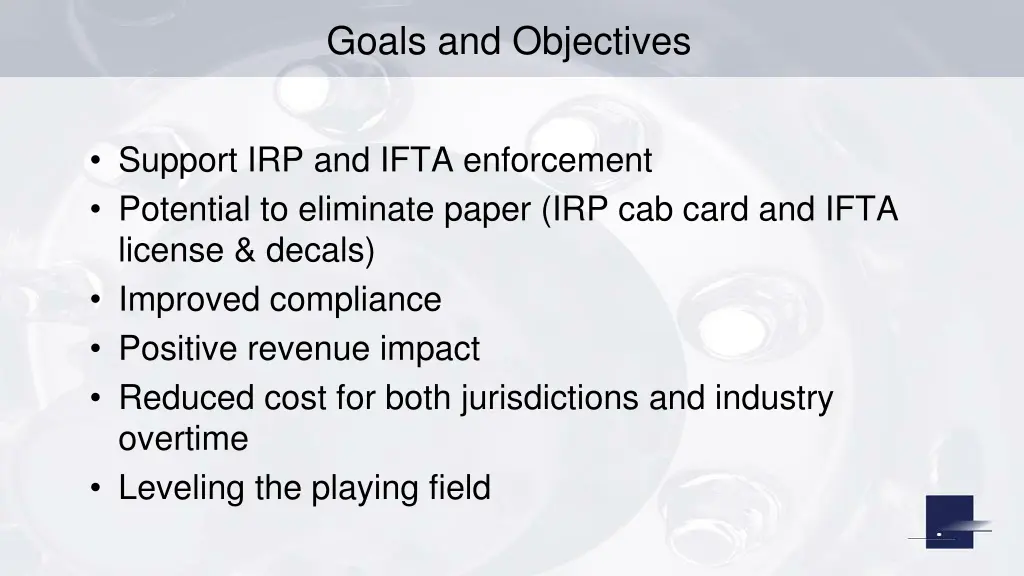 goals and objectives