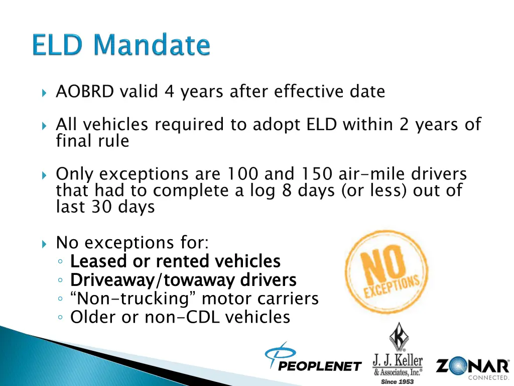aobrd valid 4 years after effective date