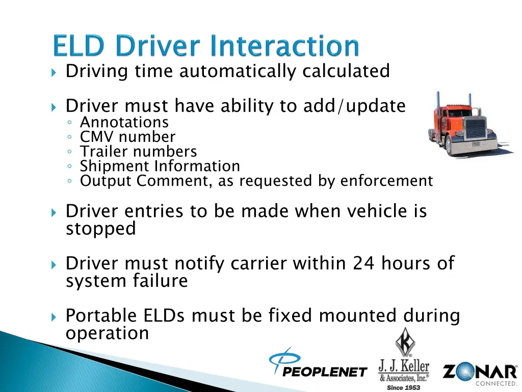driving time automatically calculated