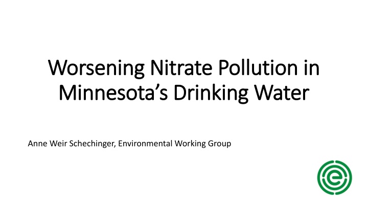 worsening nitrate pollution in worsening nitrate