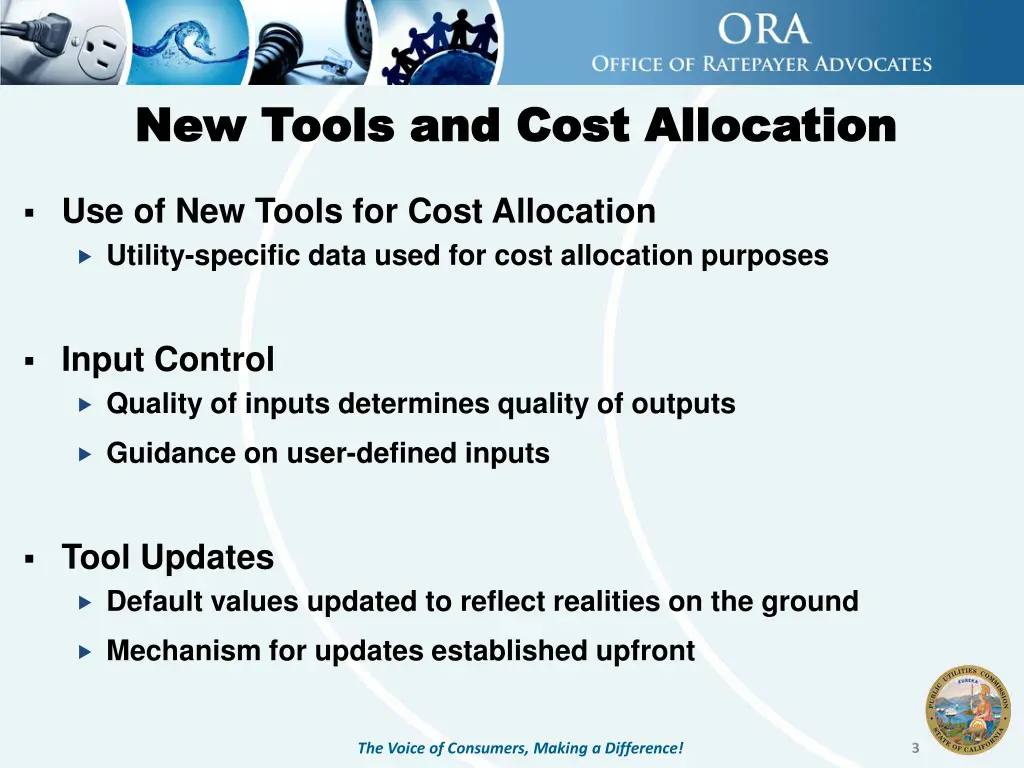 new tools and cost allocation new tools and cost