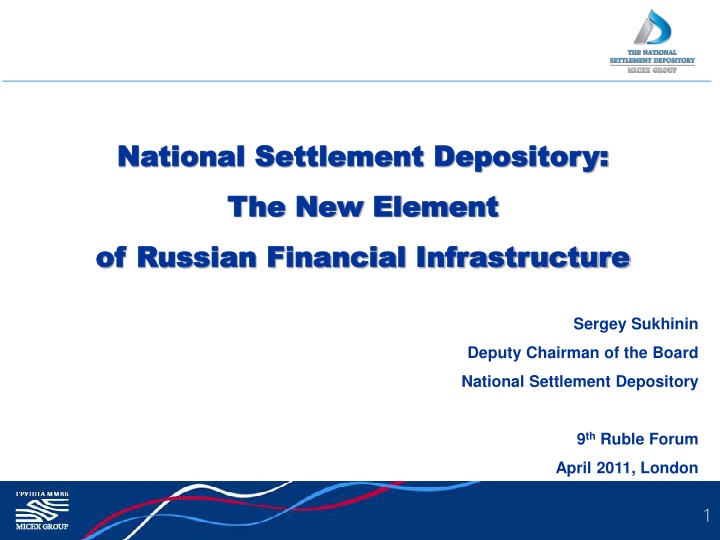 national settlement depository national