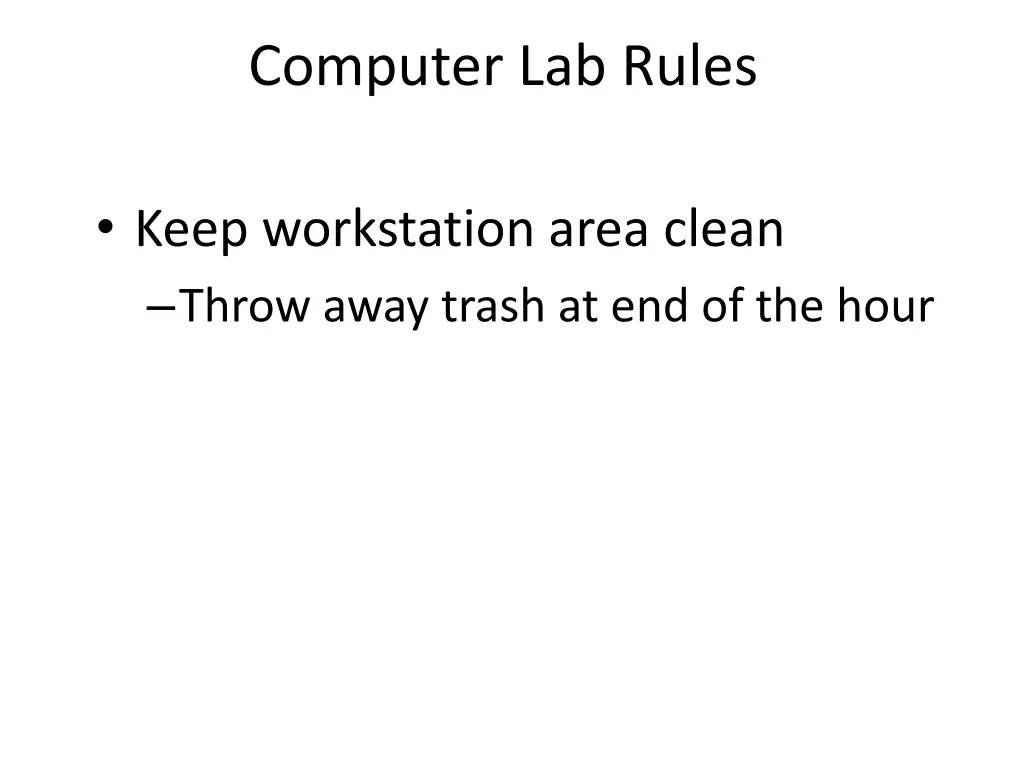 computer lab rules 3