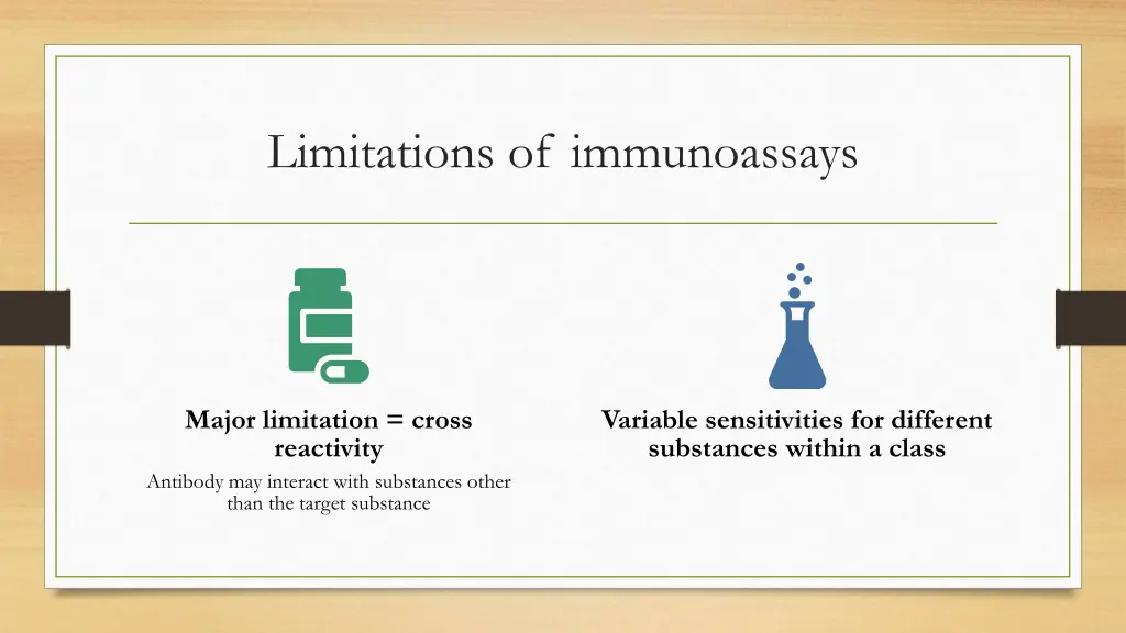 limitations of immunoassays