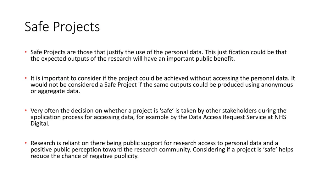 safe projects
