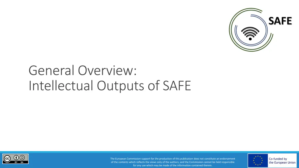 general overview intellectual outputs of safe