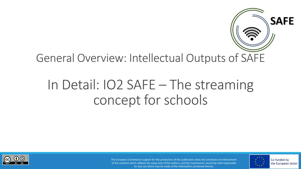general overview intellectualoutputs of safe