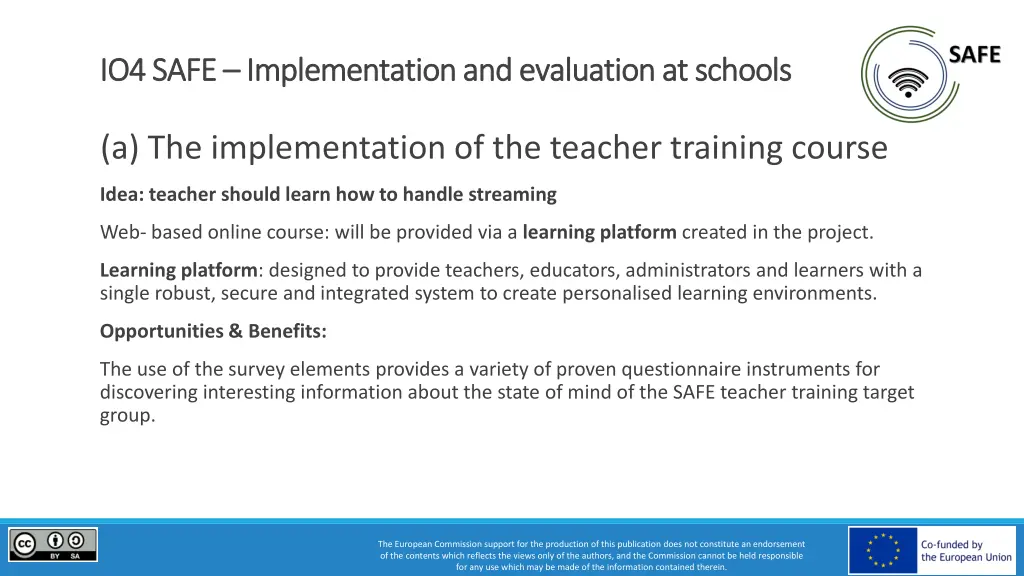 io io4 4 safe safe implementation and evaluation 1