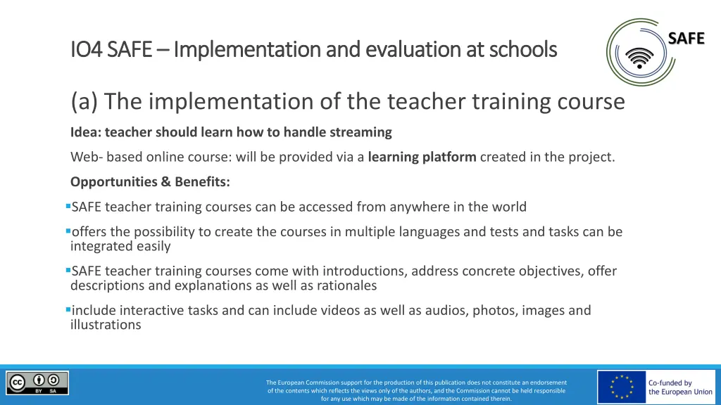 io io4 4 safe safe implementation and evaluation