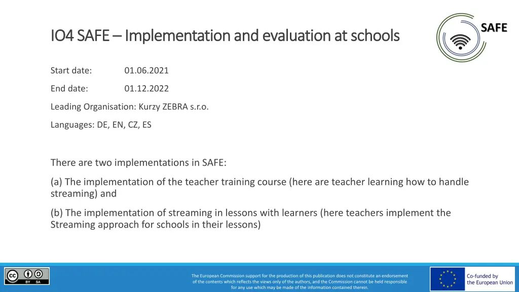 io4 safe io4 safe implementation and evaluation