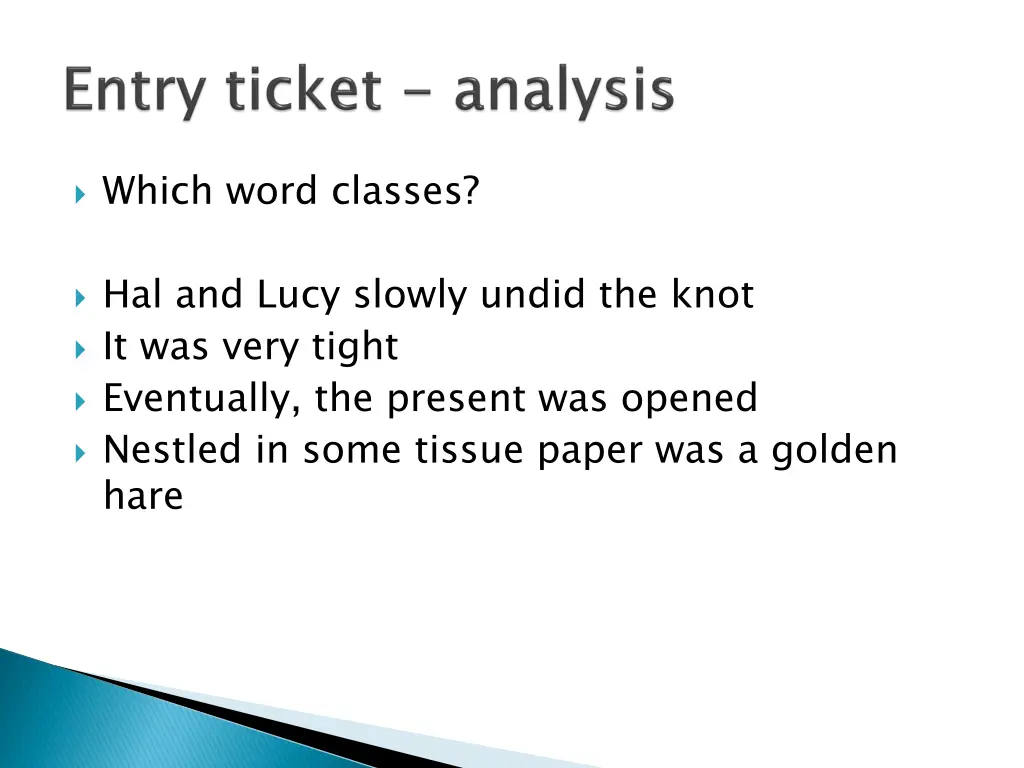 which word classes