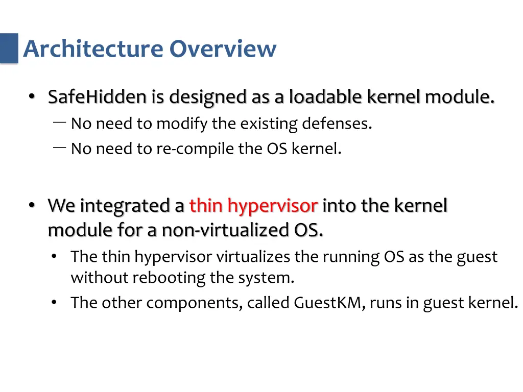 architecture overview