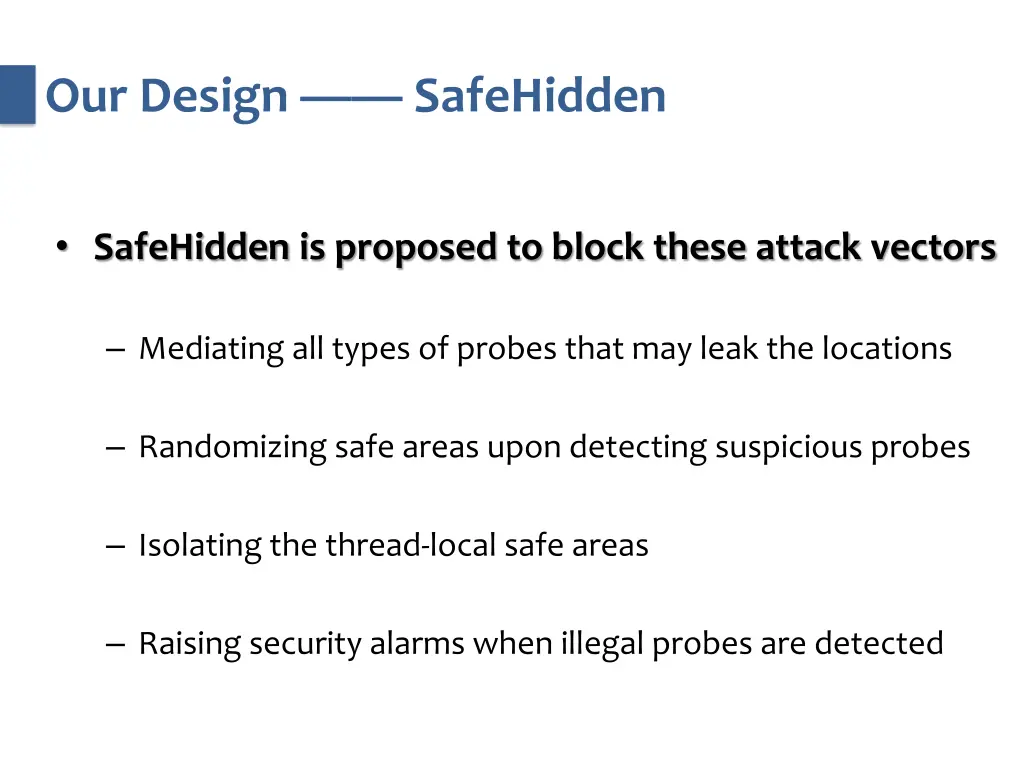 our design safehidden