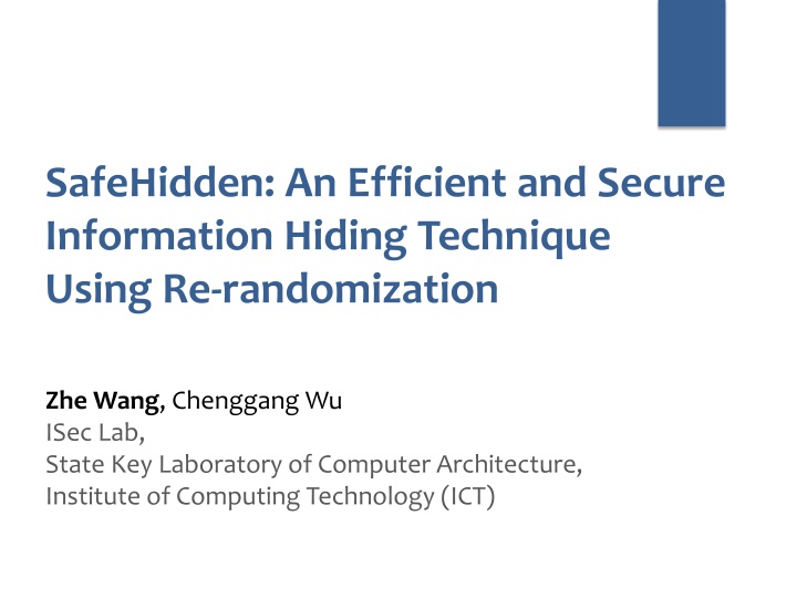 safehidden an efficient and secure information
