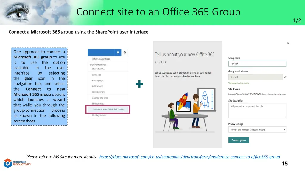 connect site to an office 365 group