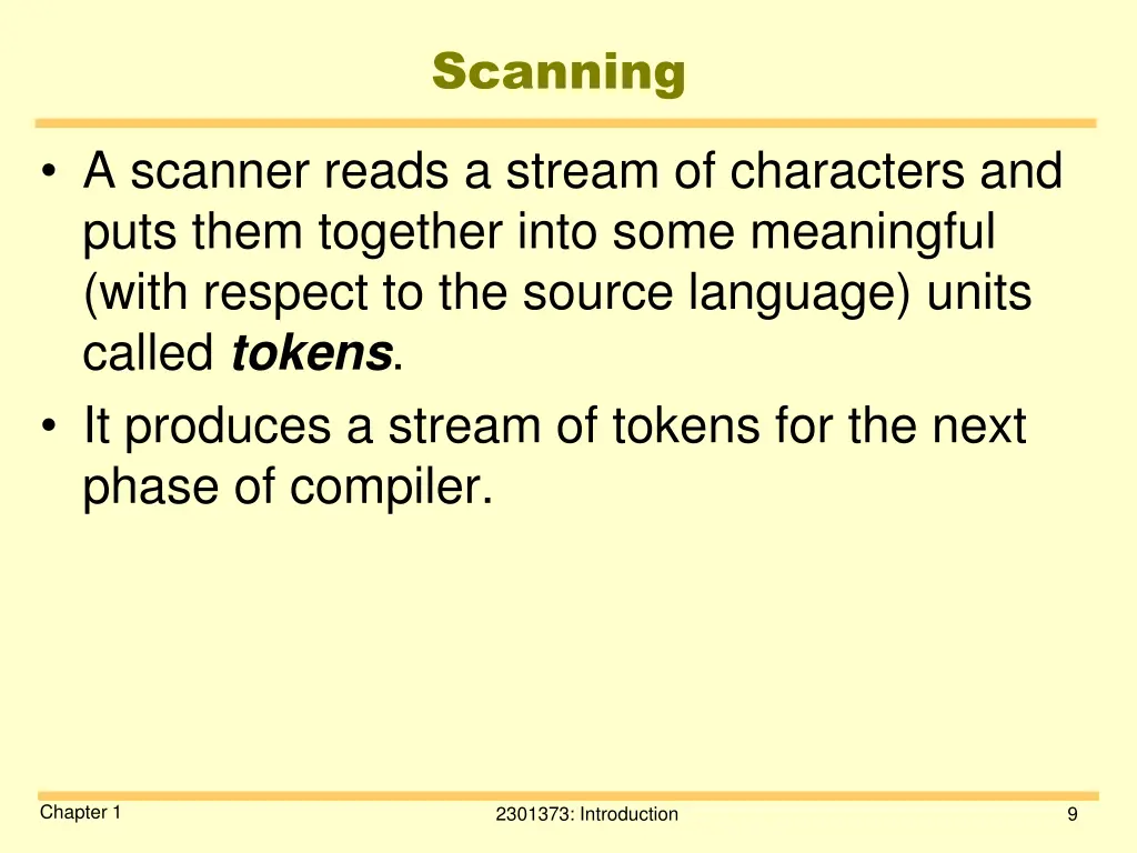 scanning