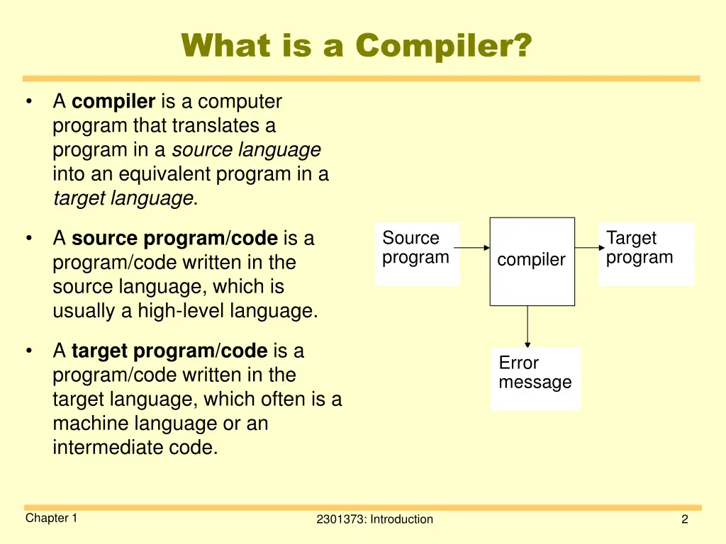 what is a compiler