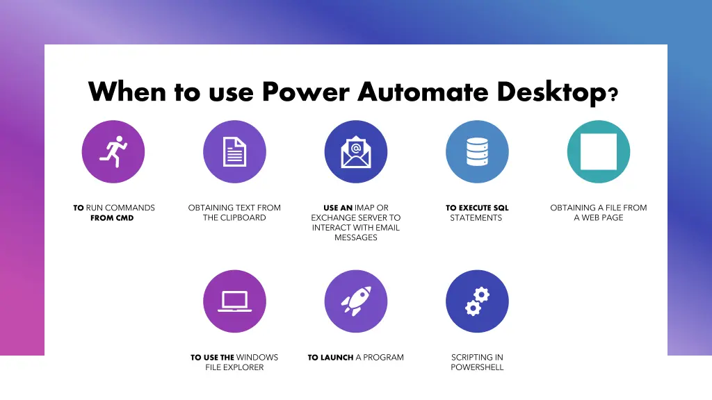 when to use power automate desktop