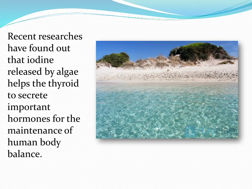 recent researches have found out that iodine