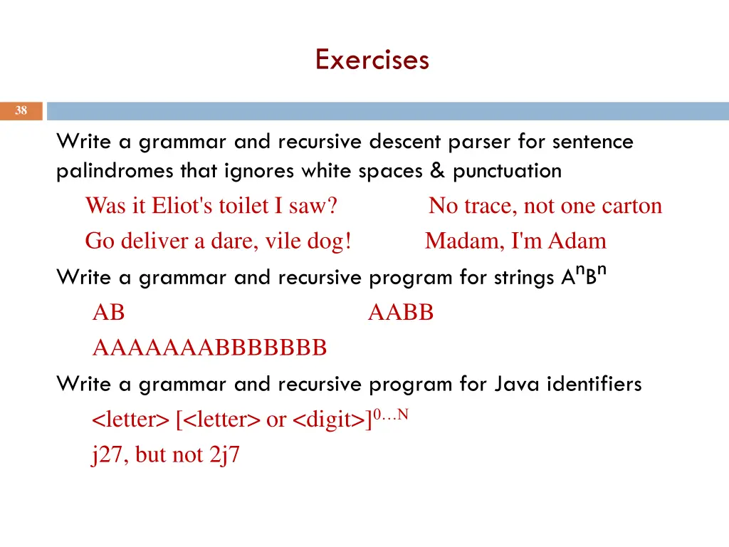exercises