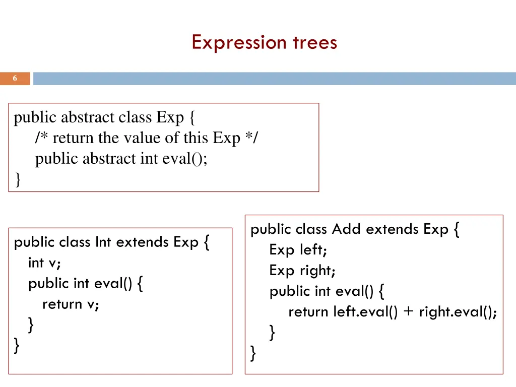 expression trees 1