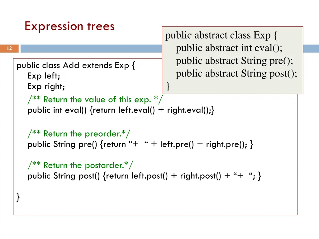 expression trees 2