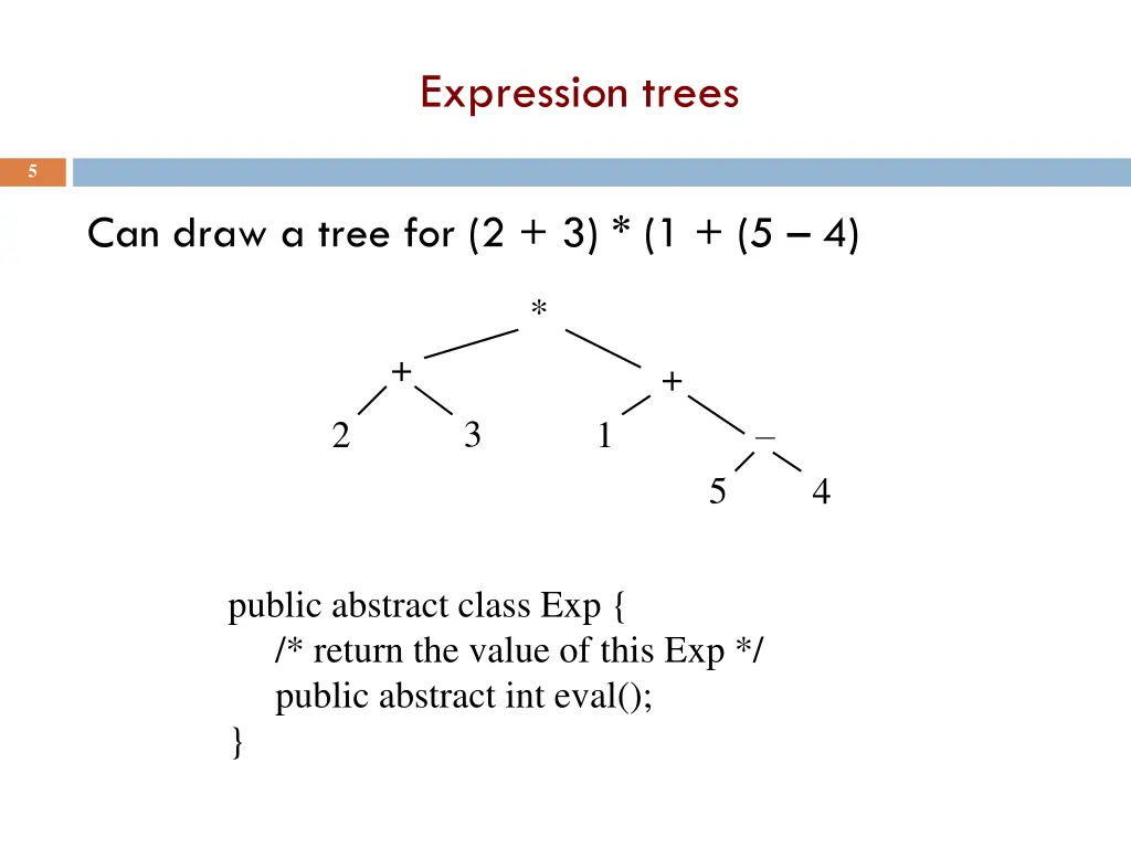 expression trees