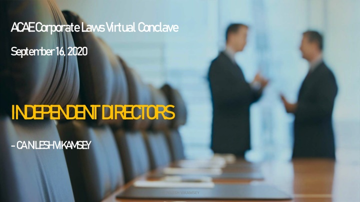 a c a e c orporate l aw s virtual c onclave