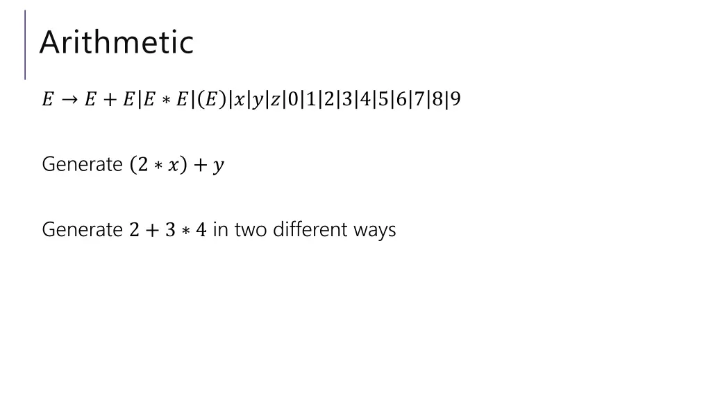arithmetic