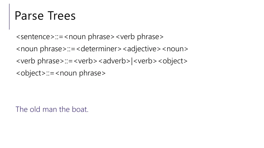 parse trees 2