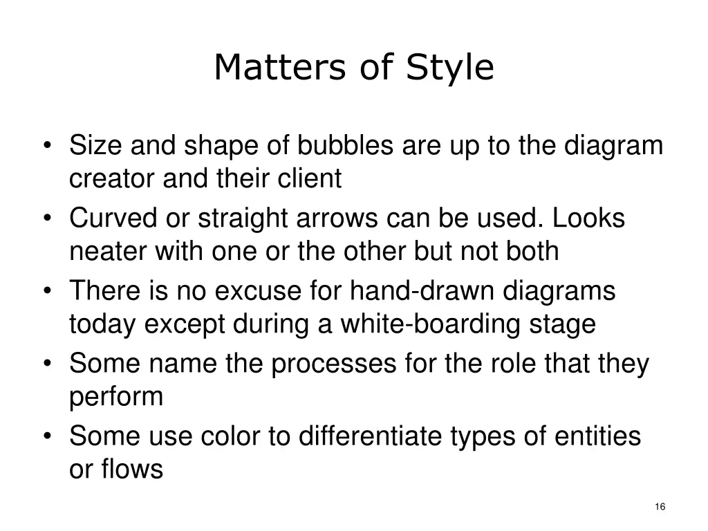 matters of style
