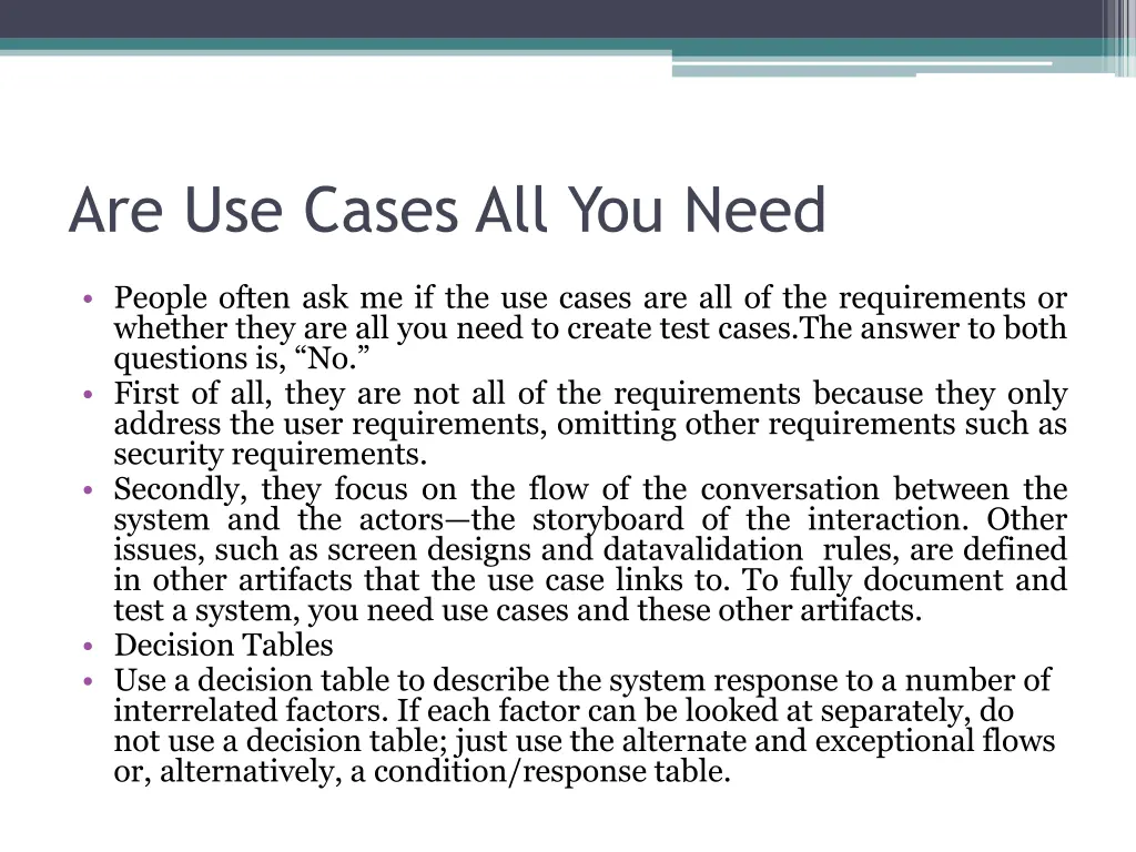 are use cases all you need