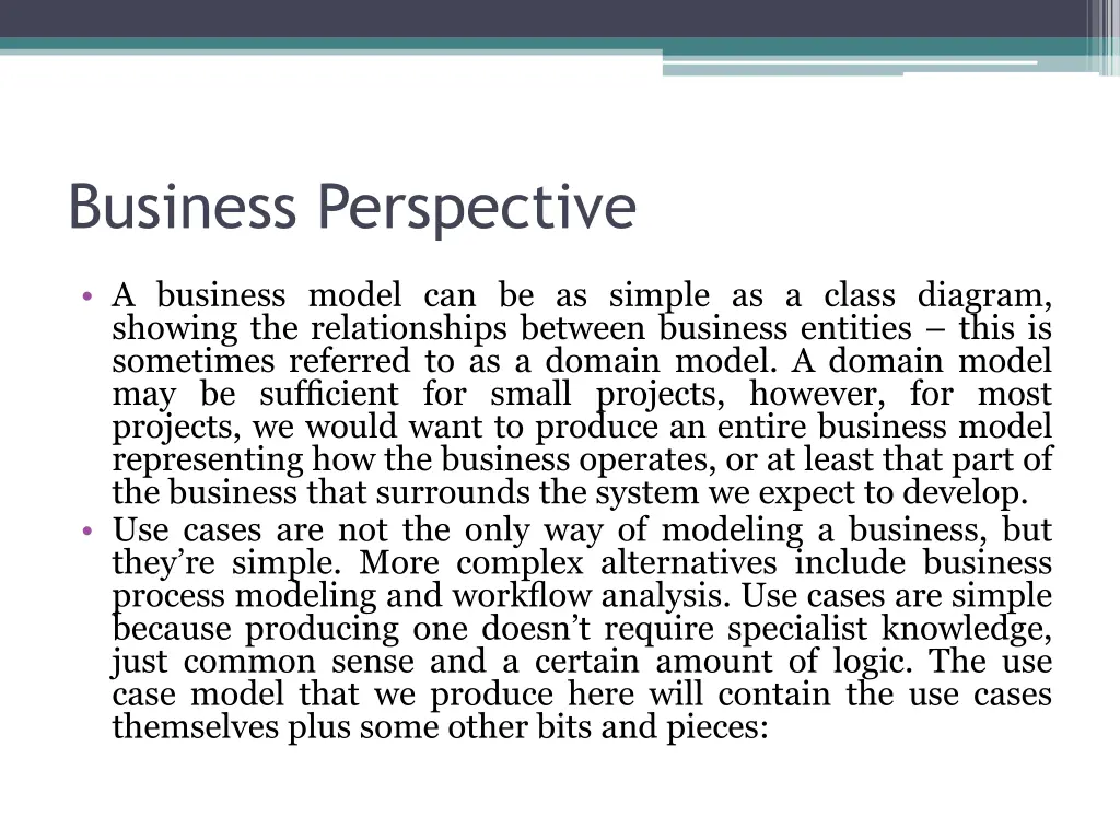 business perspective