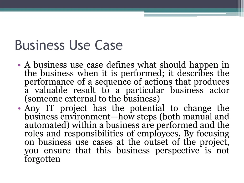 business use case