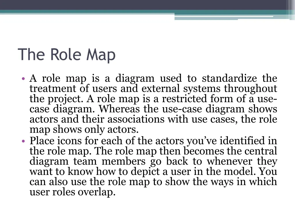 the role map