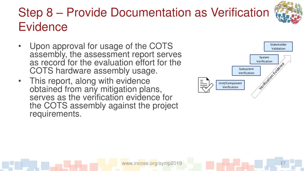 step 8 provide documentation as verification