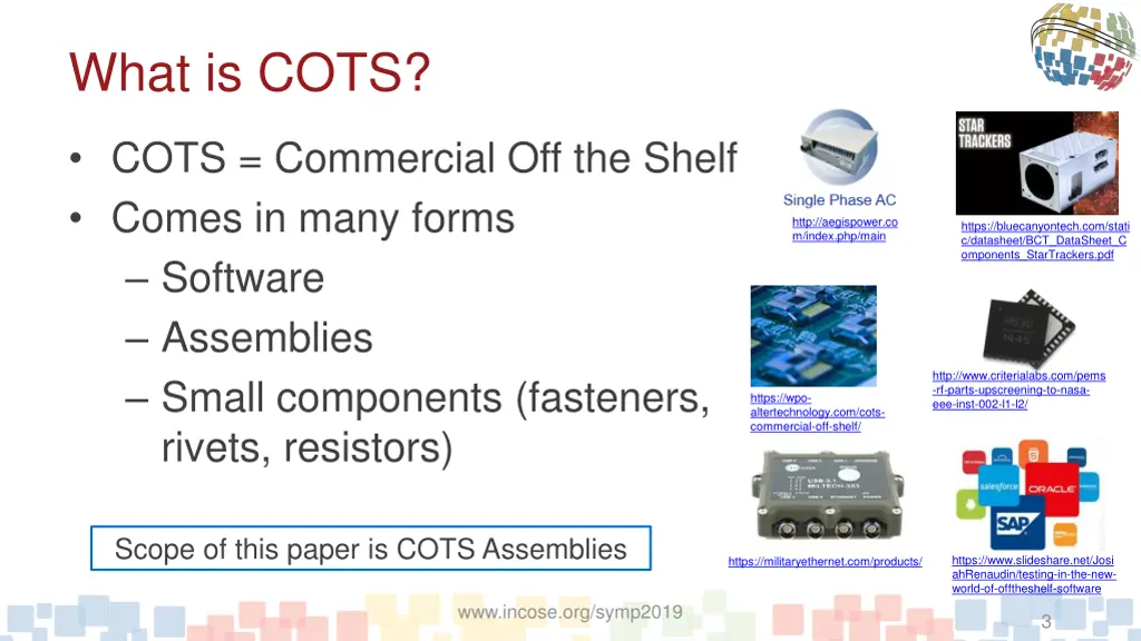 what is cots