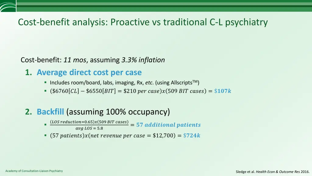 cost benefit analysis proactive vs traditional