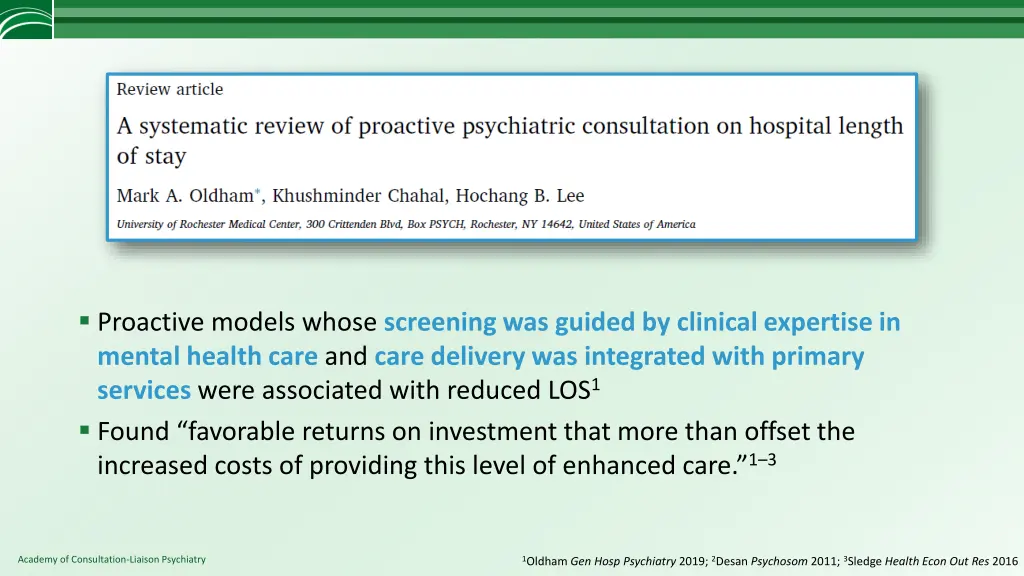 proactive models whose screening was guided