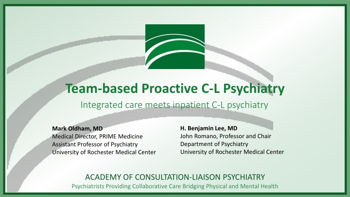 team based proactive c l psychiatry integrated