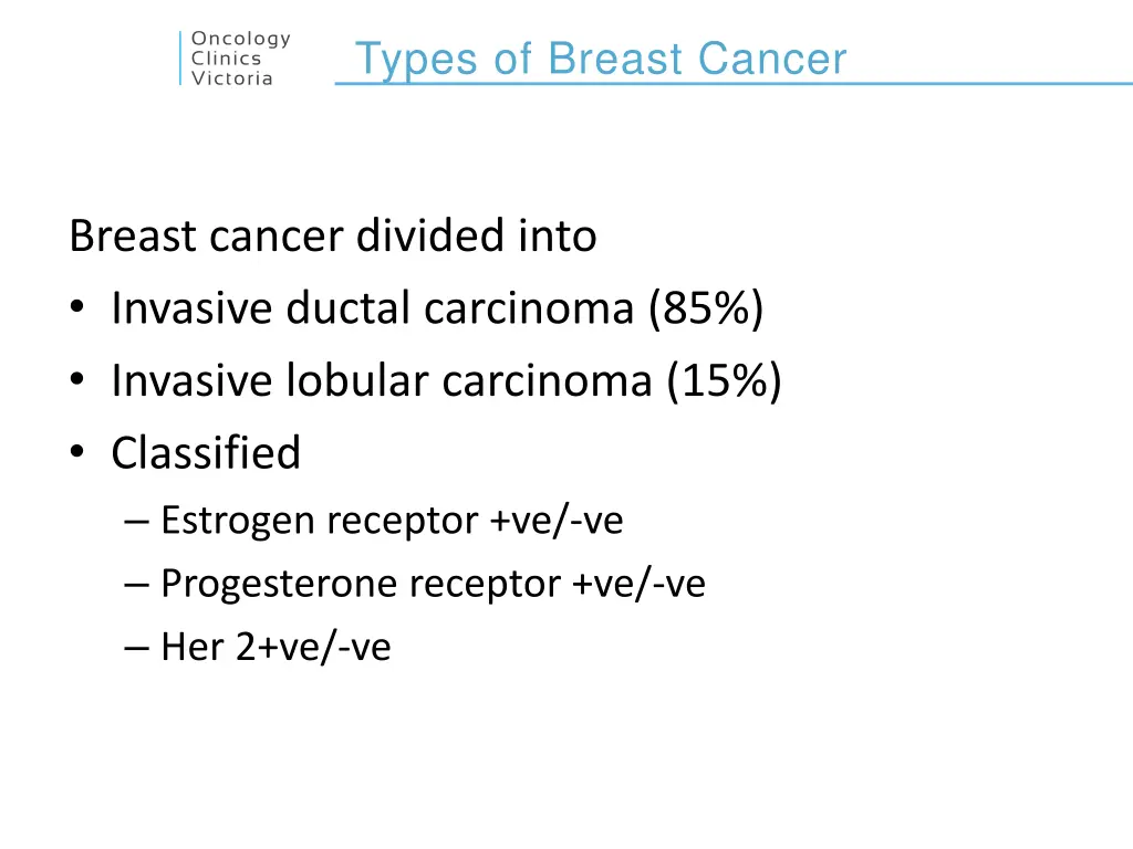 types of breast cancer