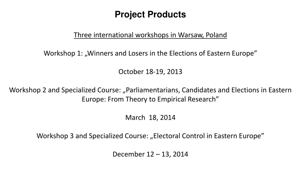 project products 1