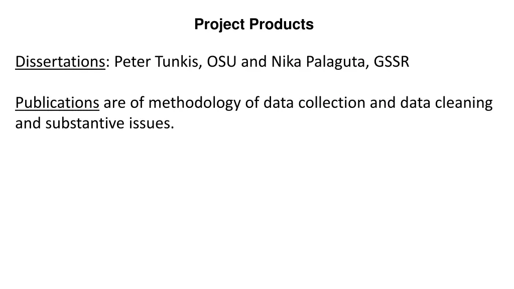project products 2